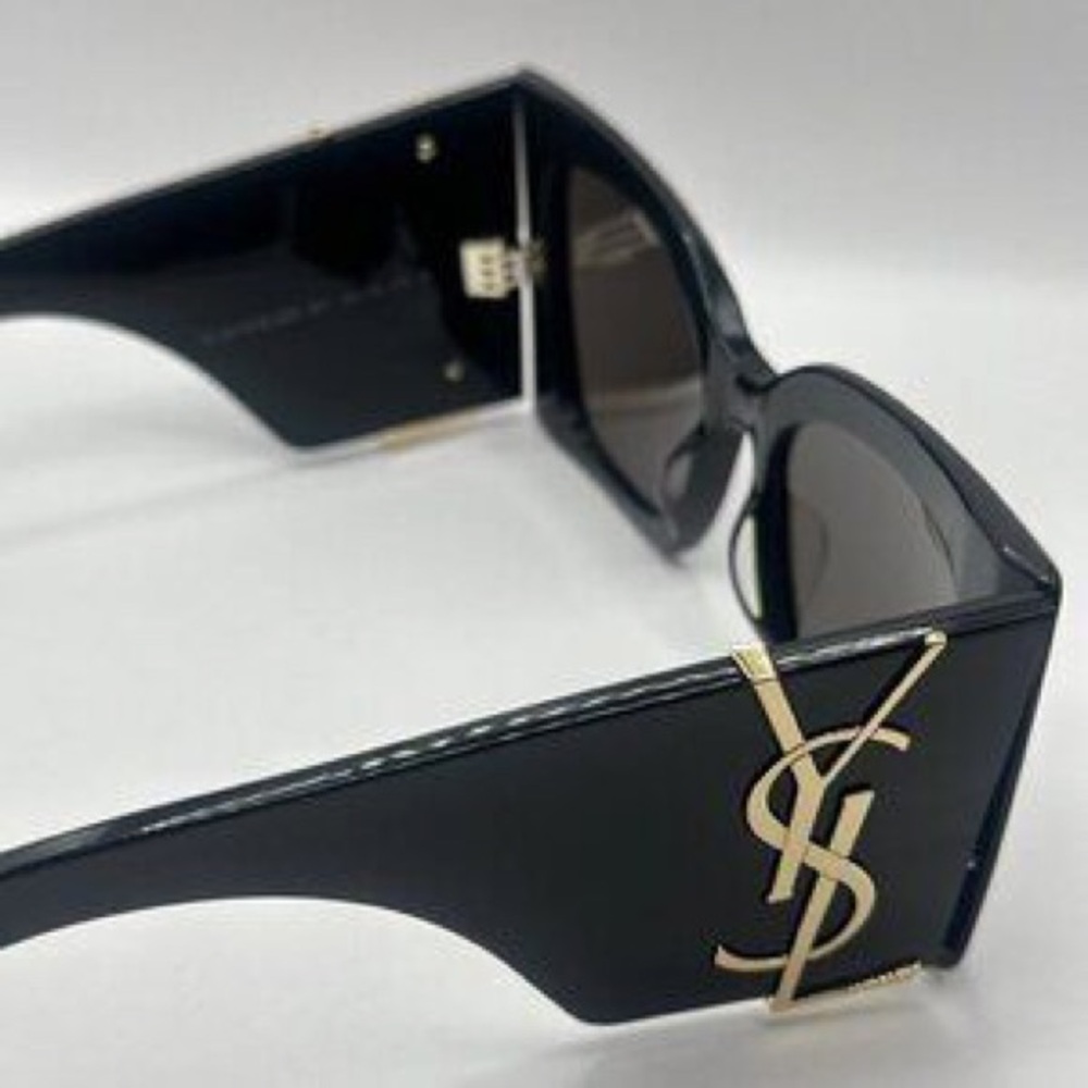 New Saint Laurent SL M119 BLAZE-001 Black Cat Eye Women's Sunglasses Fashion - Picture 2 of 4